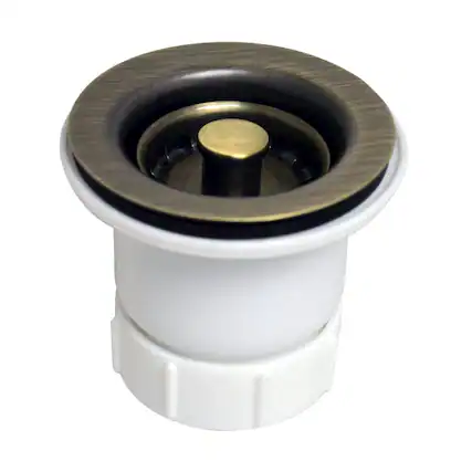 Front. Whitehaus - 2" Basket strainer - Brown.
