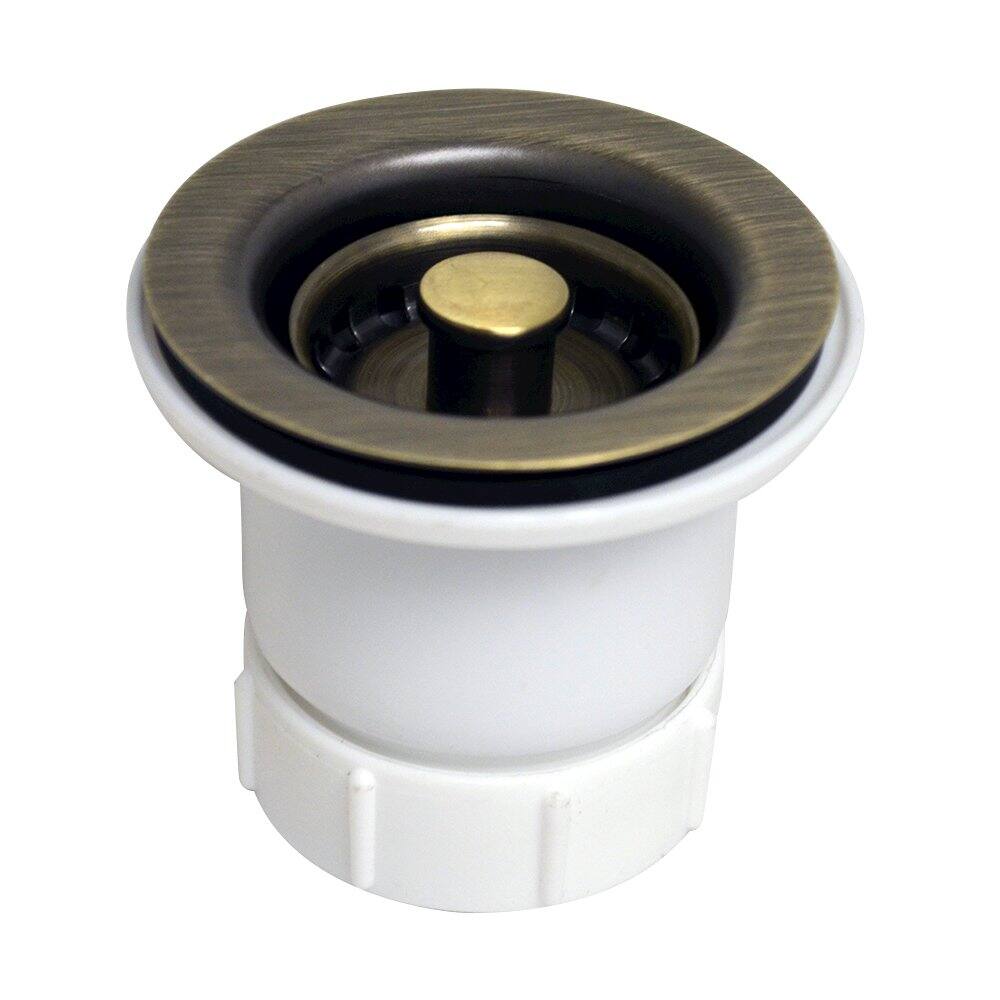 Front. Whitehaus - 2" Basket strainer - Brown.
