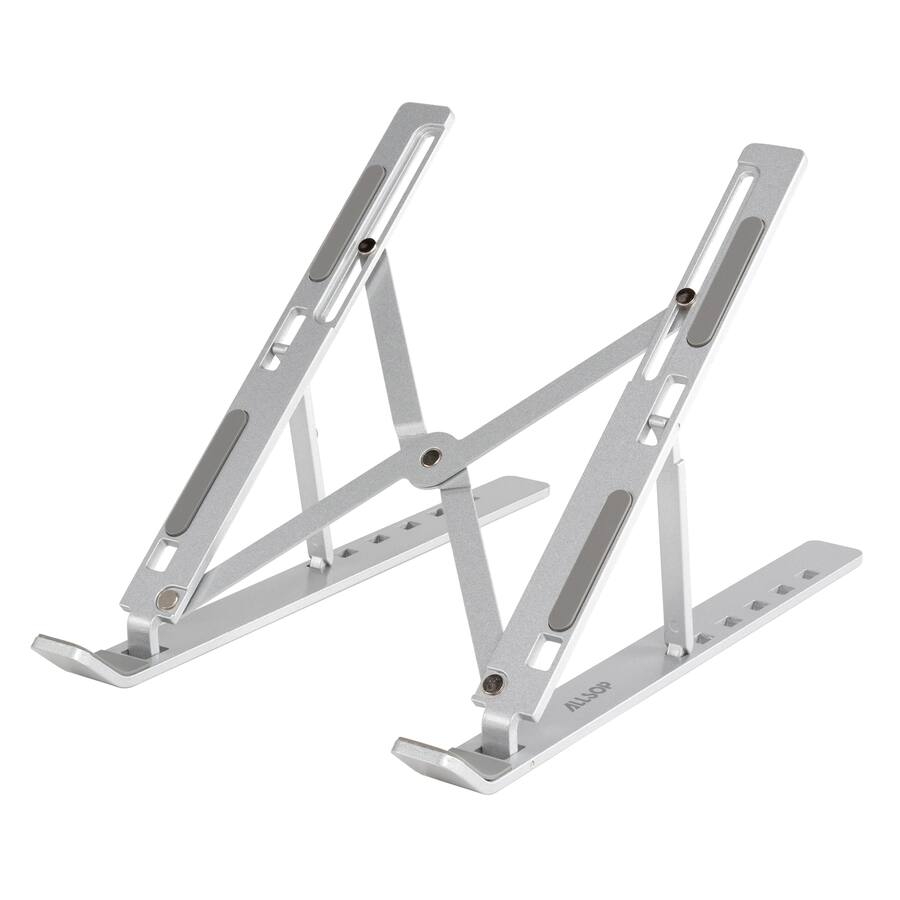 Compact Support Stand Allsop Compact Aluminum Laptop Stand Silver 32626 - Best Buy