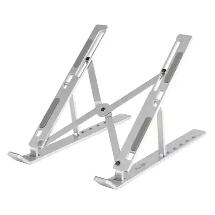 Front. Allsop - Compact Aluminum Laptop Stand - Silver.