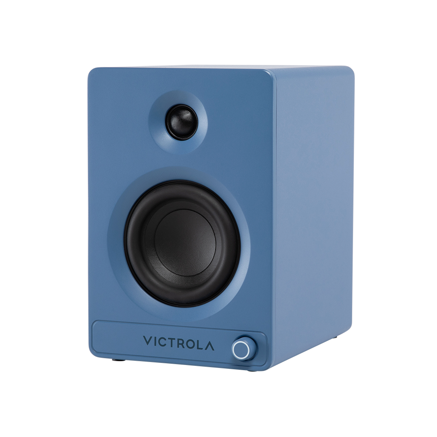 Alt View 9. Victrola - Victrola Tempo Bluetooth Bookshelf Speakers - Blue.