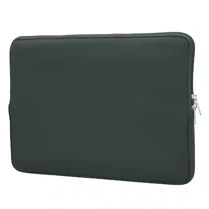 Front. Unique Bargains - Laptop Case - Polyester Computer Sleeve Carrying Bag, Waterproof Protective Cover for 13" Notebook - Dark Gray.