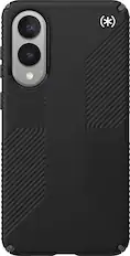 Front. Speck - Samsung Galaxy S25 Edge Presidio2 Grip with MagSafe - Black.
