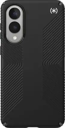 Front. Speck - Samsung Galaxy S25 Edge Presidio2 Grip with MagSafe - Black.