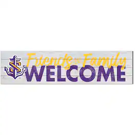 Jardine - LSU Shreveport Pilots 10'' x 40'' Friends & Family Welcome Sign - White
