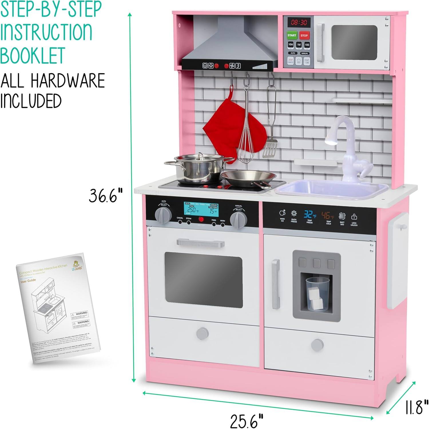 STEP-BY-STEP INSTRUCTION BOOKLET ALL HARDWARE INCLUDED 08:30 START 36.6" 25.6" 11.8"
