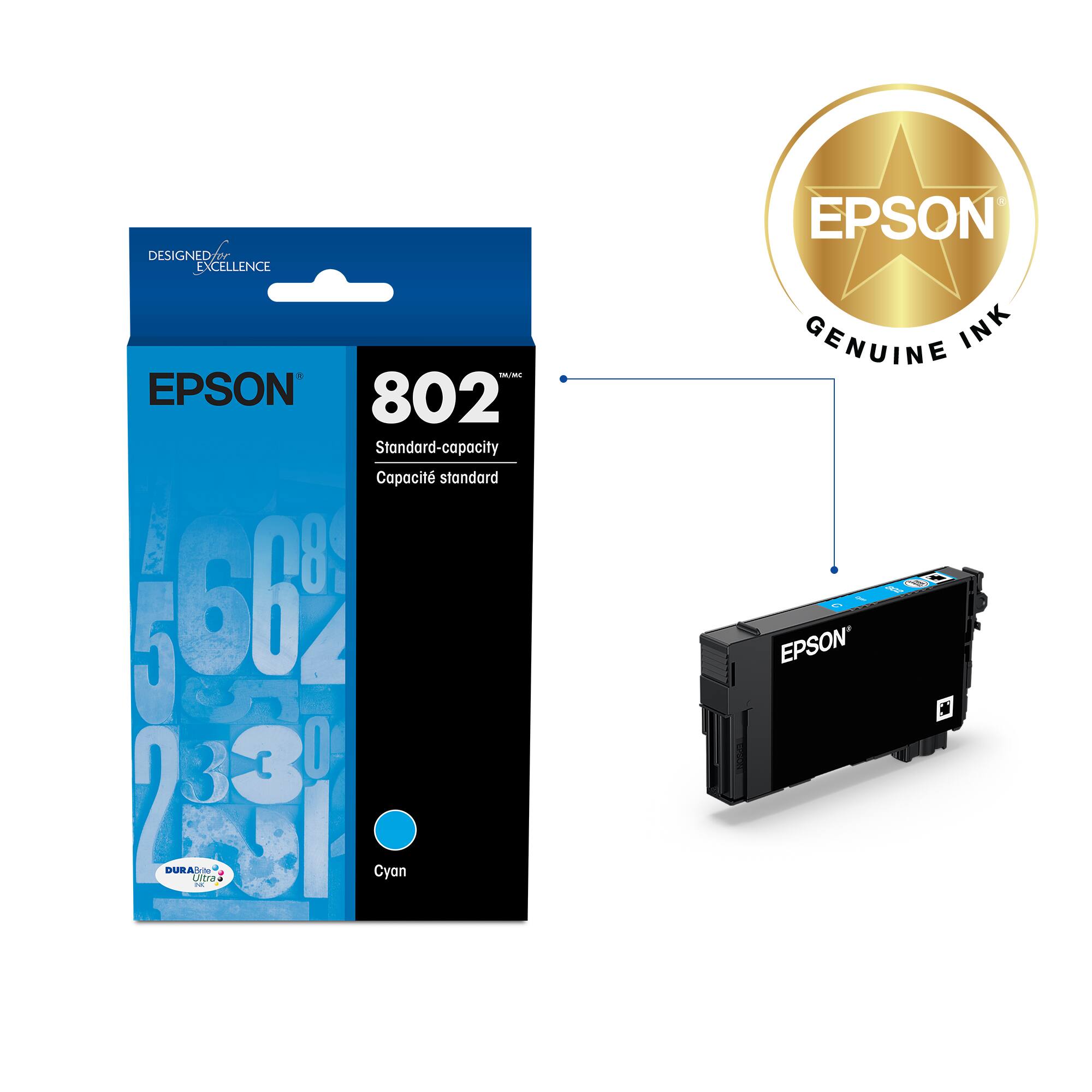 Designed Excellence EPSON 802 Standard-capacity Cartridge. Capacity Standard.