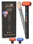 GLO24K
UNLEASH THE POWER OF GOLD
PROUDLY USA BRAND
6-in-1 Beauty Therapy Wand