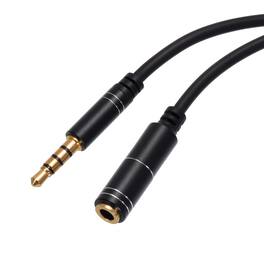 Unique Bargains - 3.5mm Aux Extension Cable Male to Female Auxiliary Audio HiFi Headphone Cord 3.3ft for Phone Stereo Sound - Black