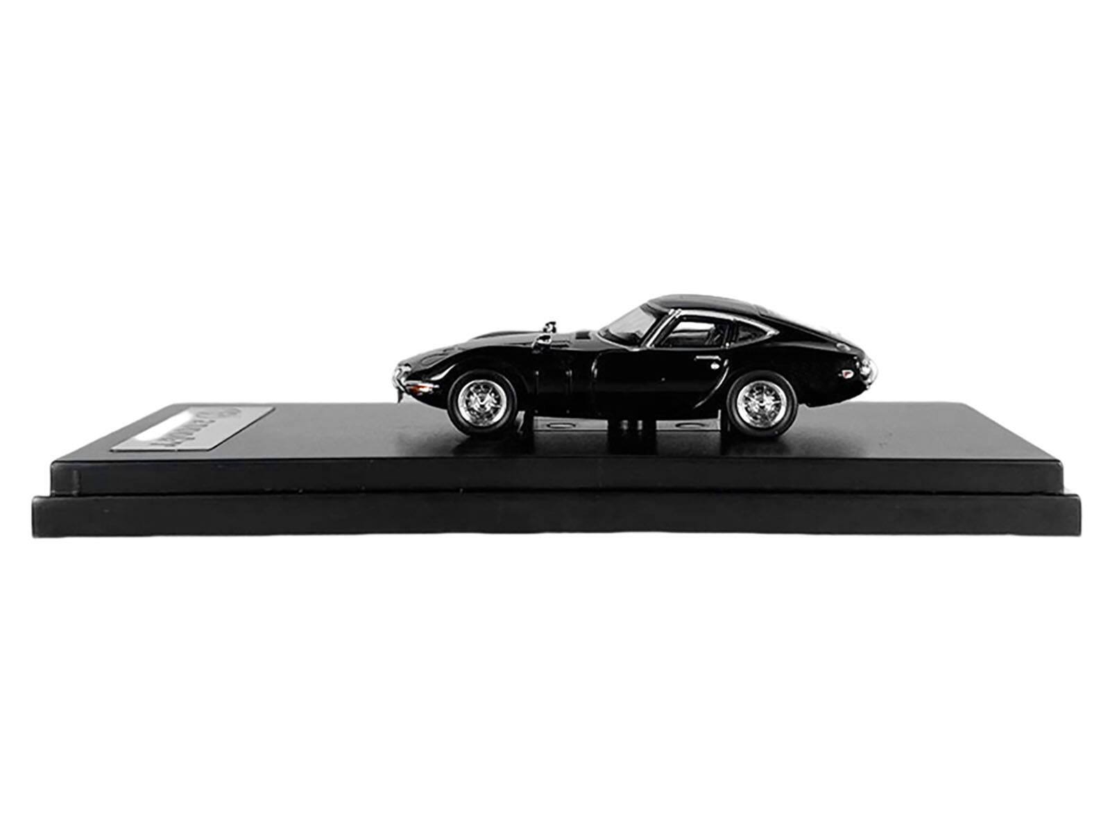 Angle. LCD Models - Toyota 2000GT RHD (Right Hand Drive) 1/64 Diecast Model Car by LCD Models - Black.