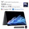 14" 2.8K OLED Touchscreen
16GB Memory
1TB SSD + 1TB Docking Station
Intel Core Ultra 7
Copilot+PC
Windows 11 Pro