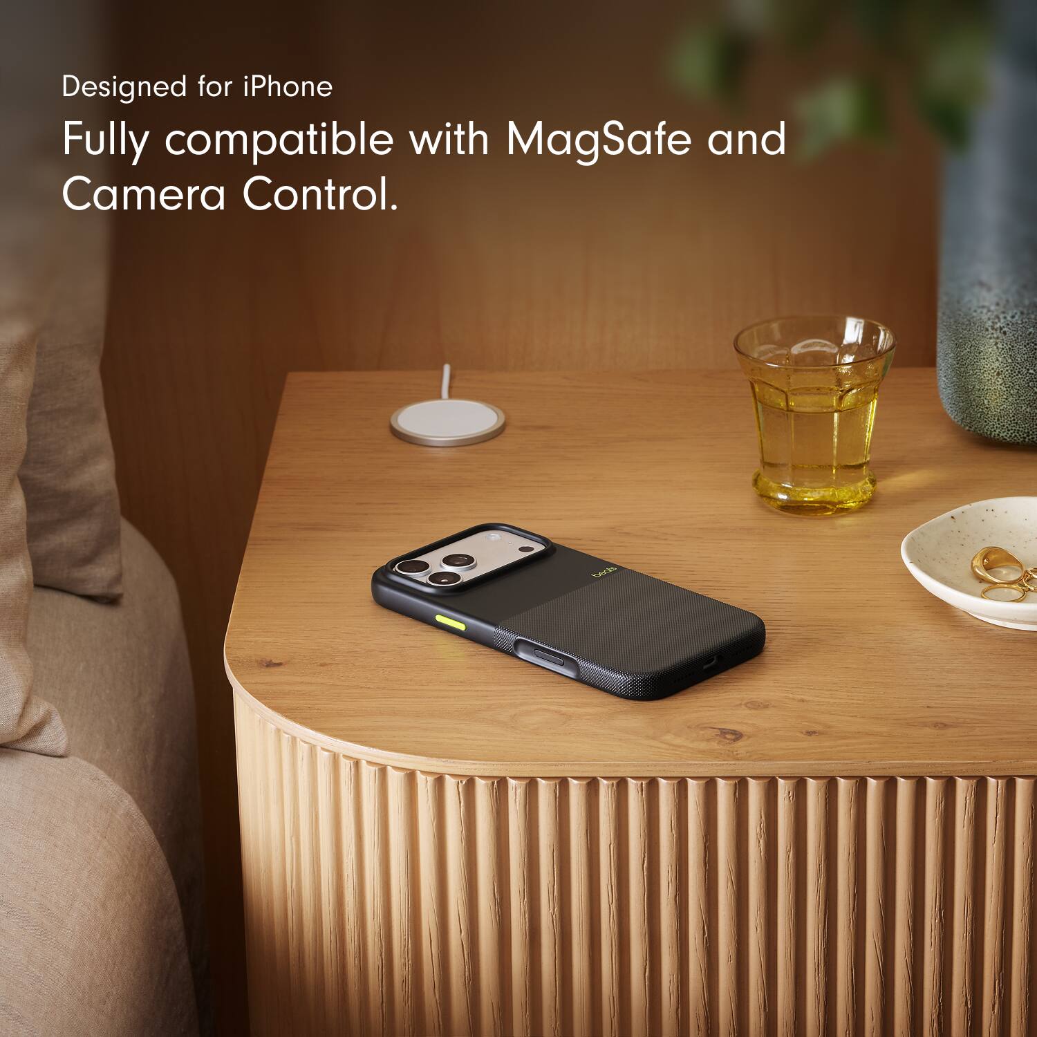 Designed for iPhone  
Fully compatible with MagSafe and Camera Control.