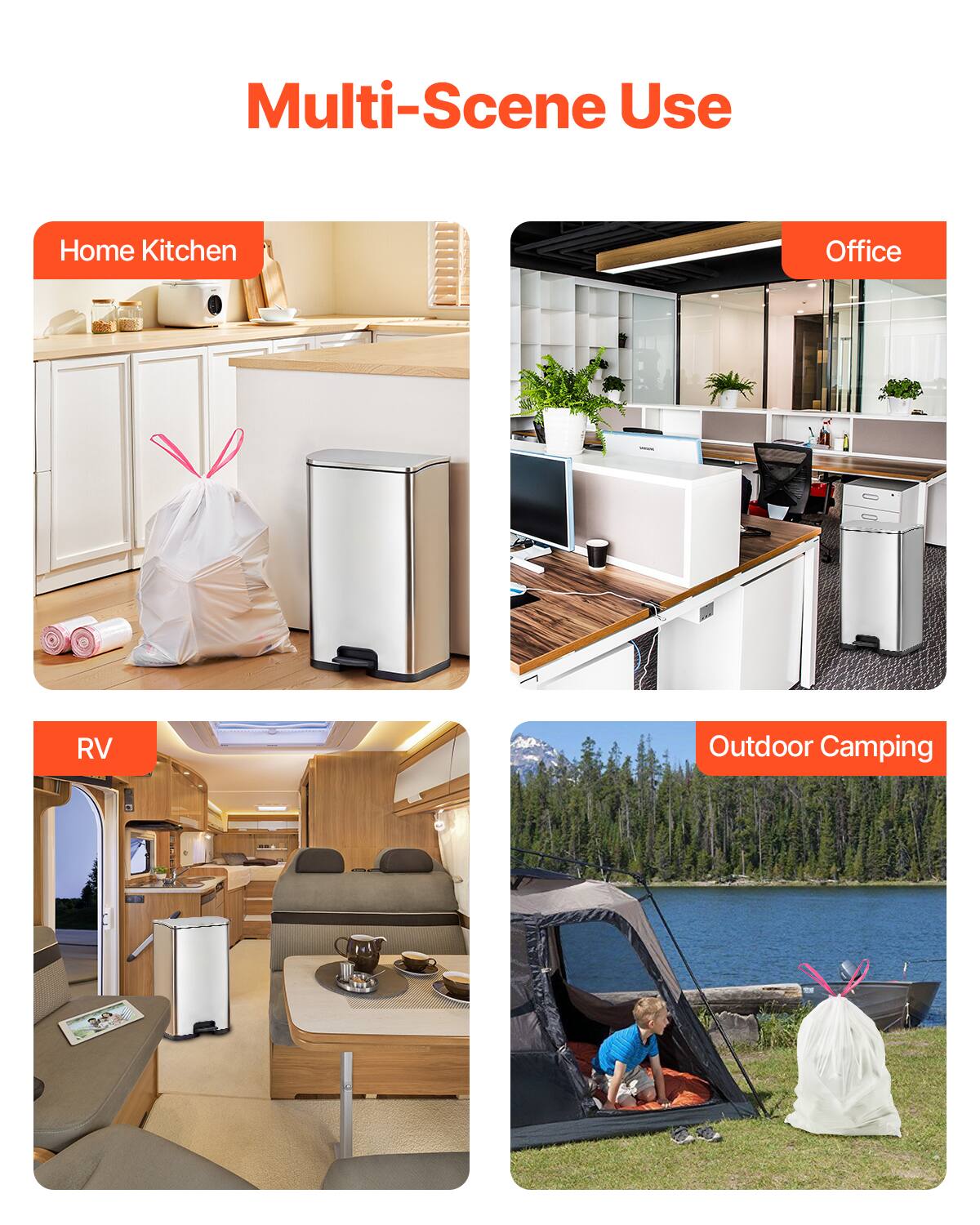 Multi-Scene Use

- Home Kitchen
- Office
- RV
- Outdoor Camping