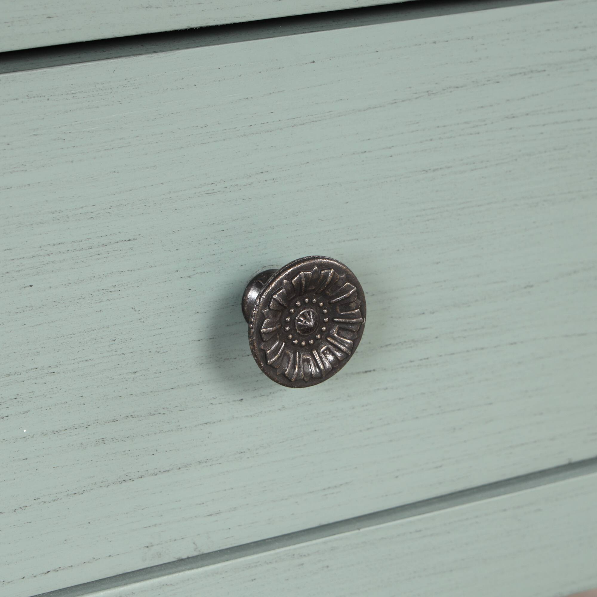 Alt View 7. GOODSILO - Solid Wood Console Table with Storage Drawers and Shelves for Entryway, Living Room, or Bedroom - Retro Blue.