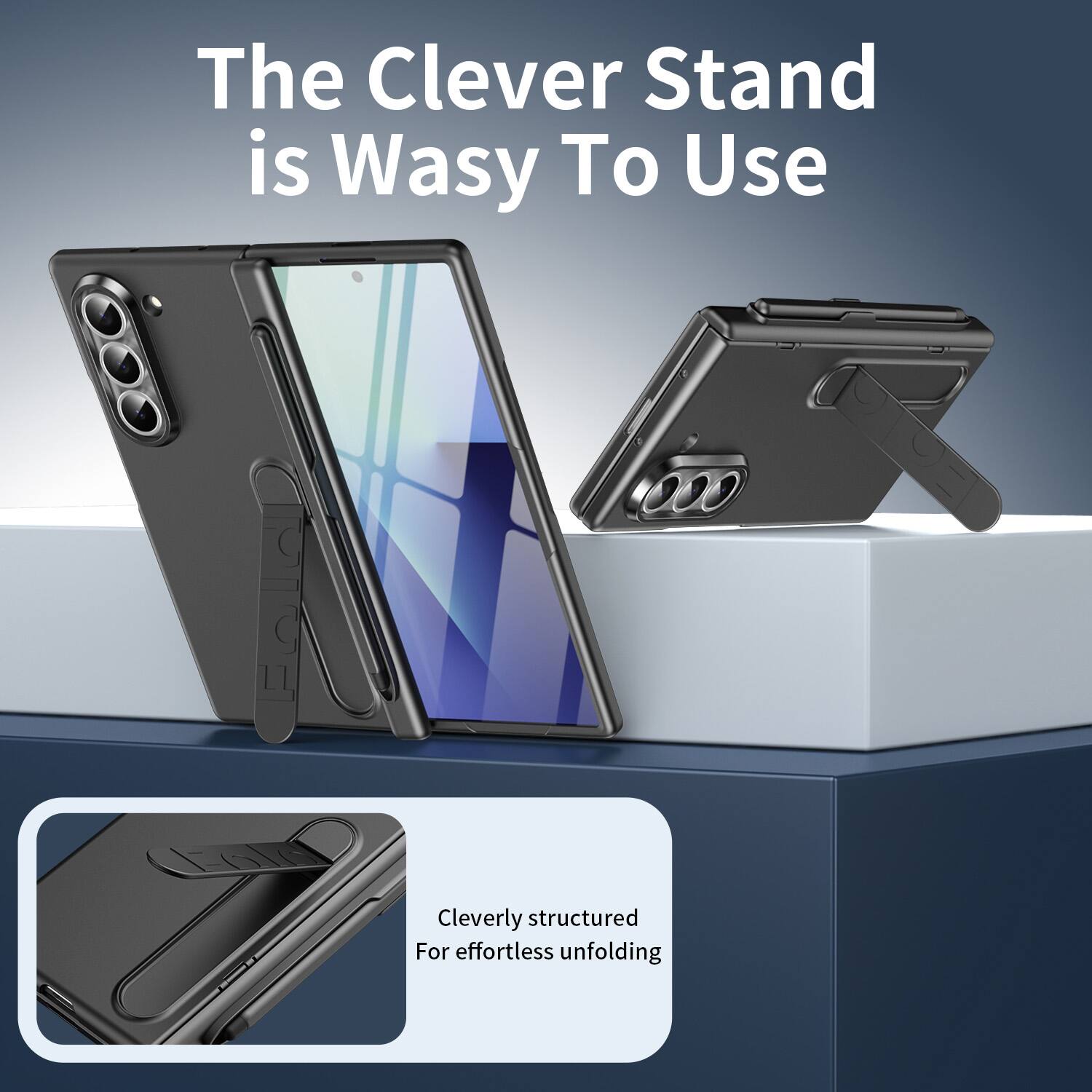 The Clever Stand is Easy To Use

Cleverly structured For effortless unfolding
