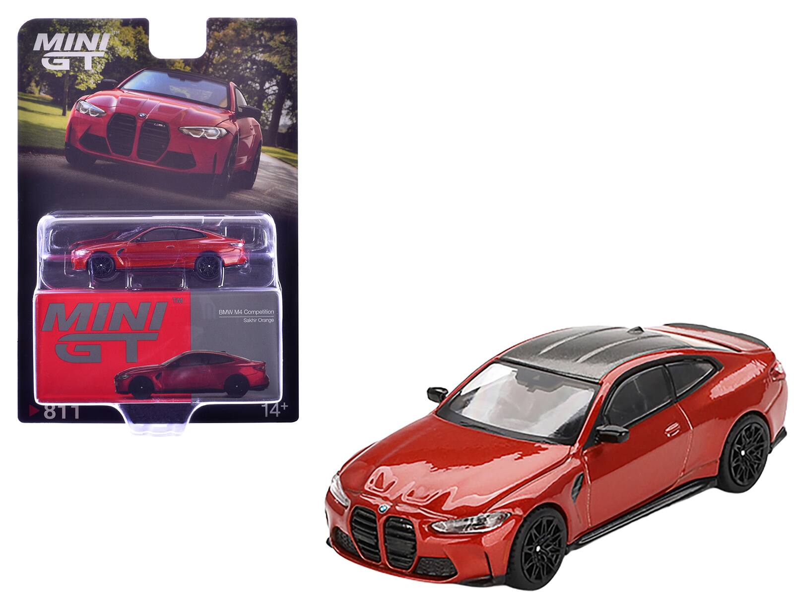MINI GT  
BMW M4 Competition  
Sakhir Orange  
811  
14+