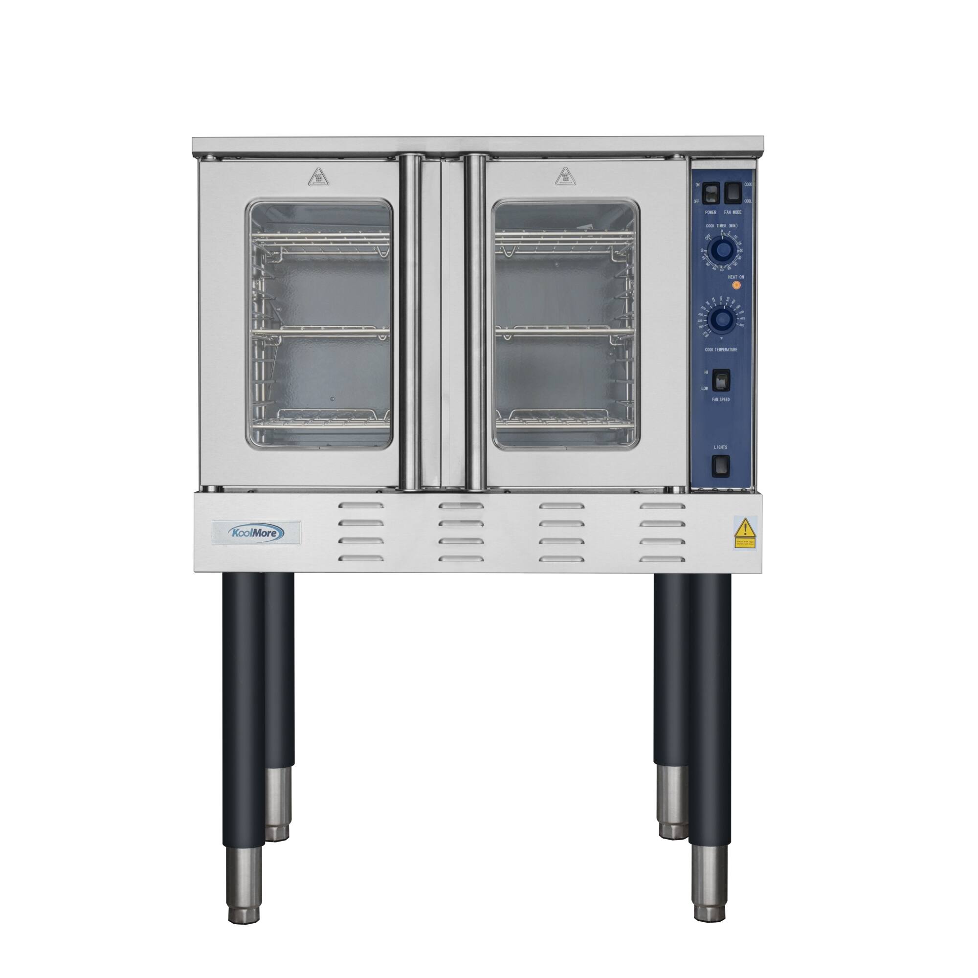 Back. Koolmore - 38 in. Full Size Single Deck Commercial LP Convection Oven 54,000 BTU (KM-CCO54-LP) - Stainless Steel.