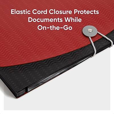 Elastic Cord Closure Protects Documents While On-the-Go