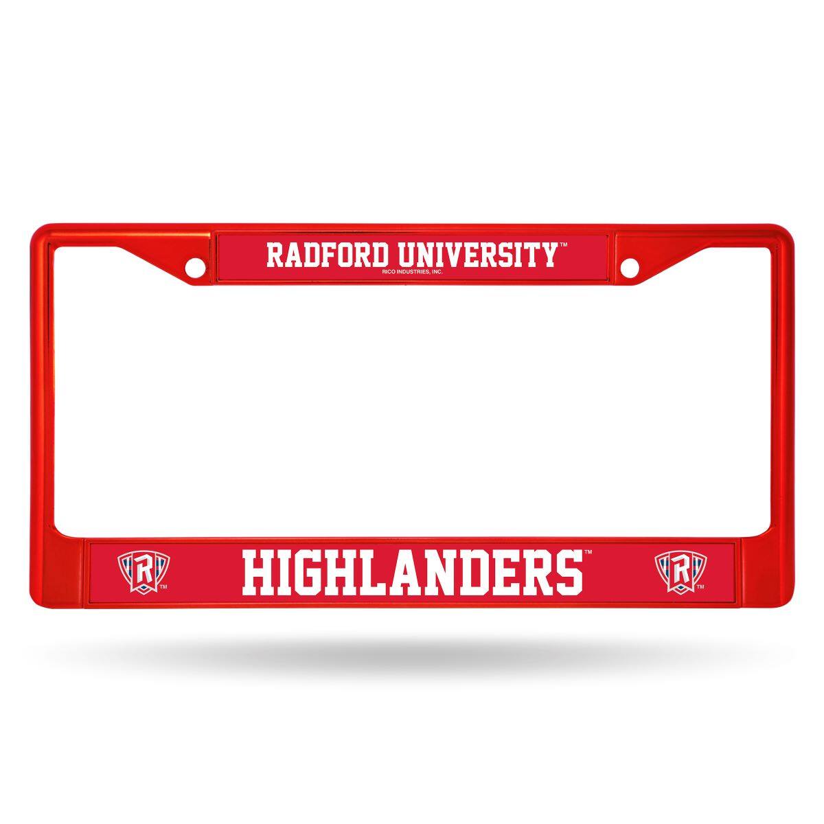 Radford University Highlanders Chrome Metal License Plate Frame