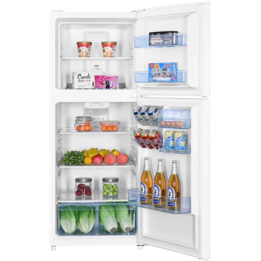 Back. Avanti - 10.0 CuFt Top-Mount Refrigerator in Stainless Steel with Electronic Temperature Control - Stainless Steel.