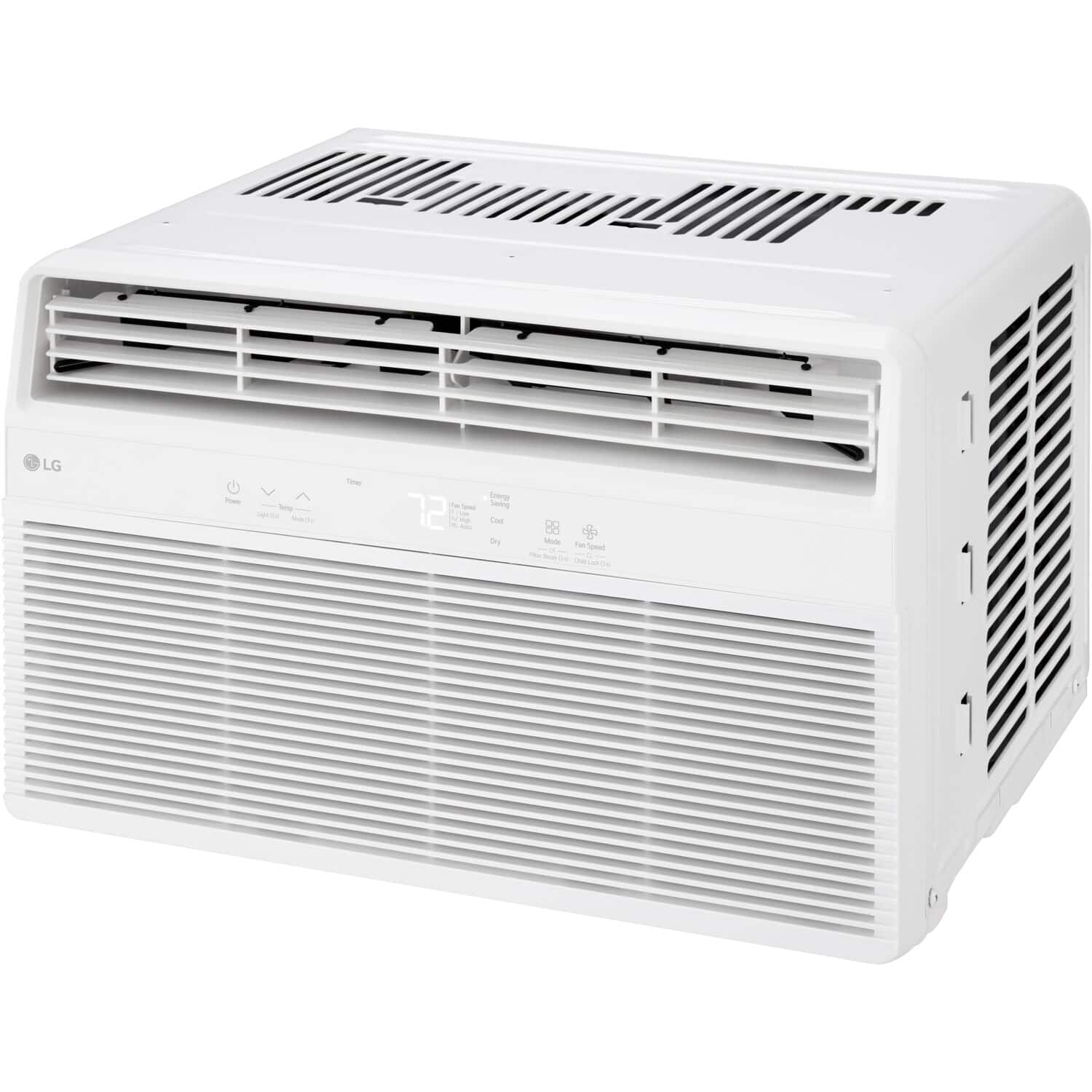 LG - 450 Sq. Ft. 10,000 BTU Window Air Conditioner - White - Front_Zoom