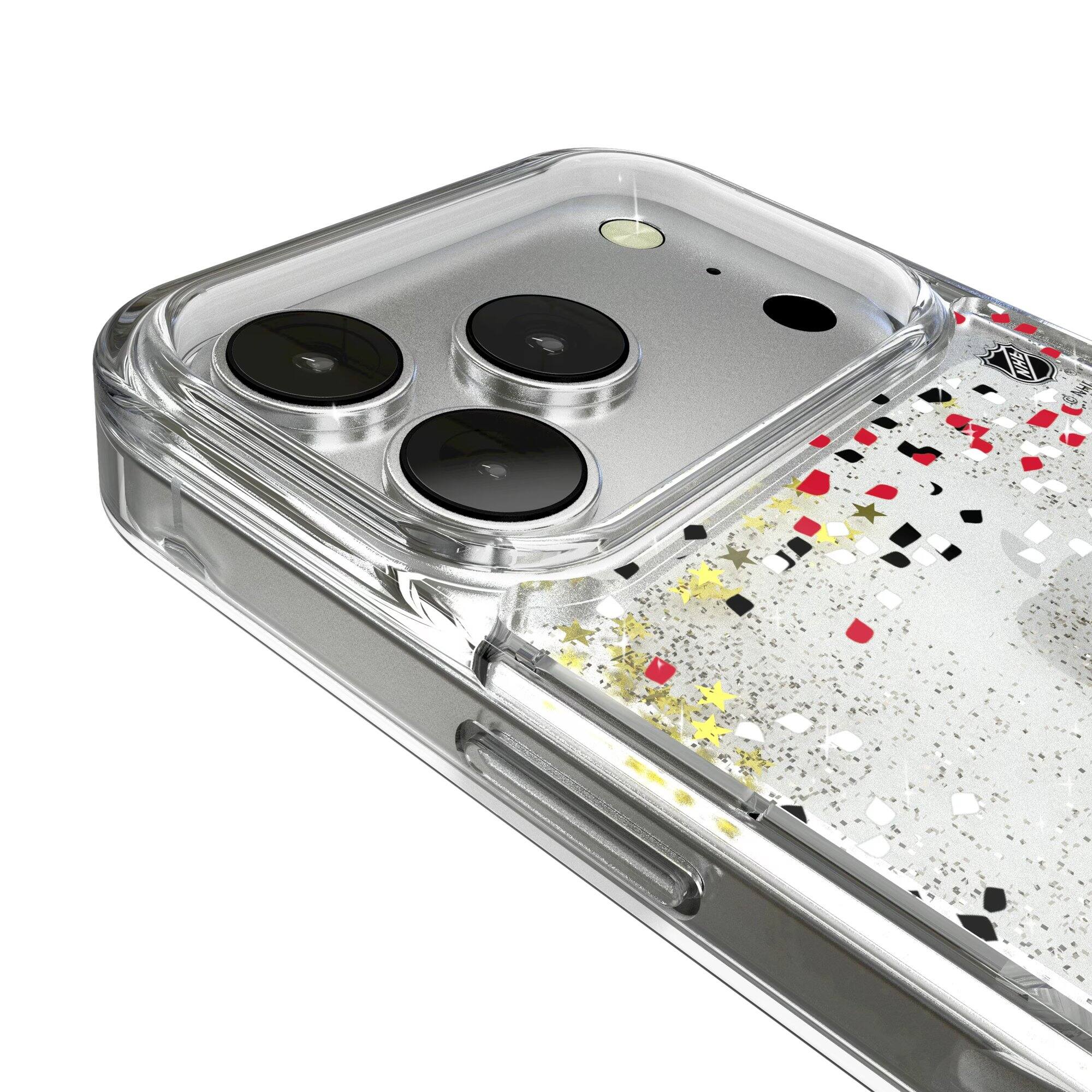 Alt View 2. Keyscaper - Detroit Red Wings iPhone Confetti Glitter Case - 15 - Multicolor.