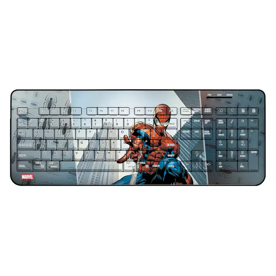 Keyscaper Marvel Cover Art Wireless USB Keyboard Spider Man 2 K510WL ...
