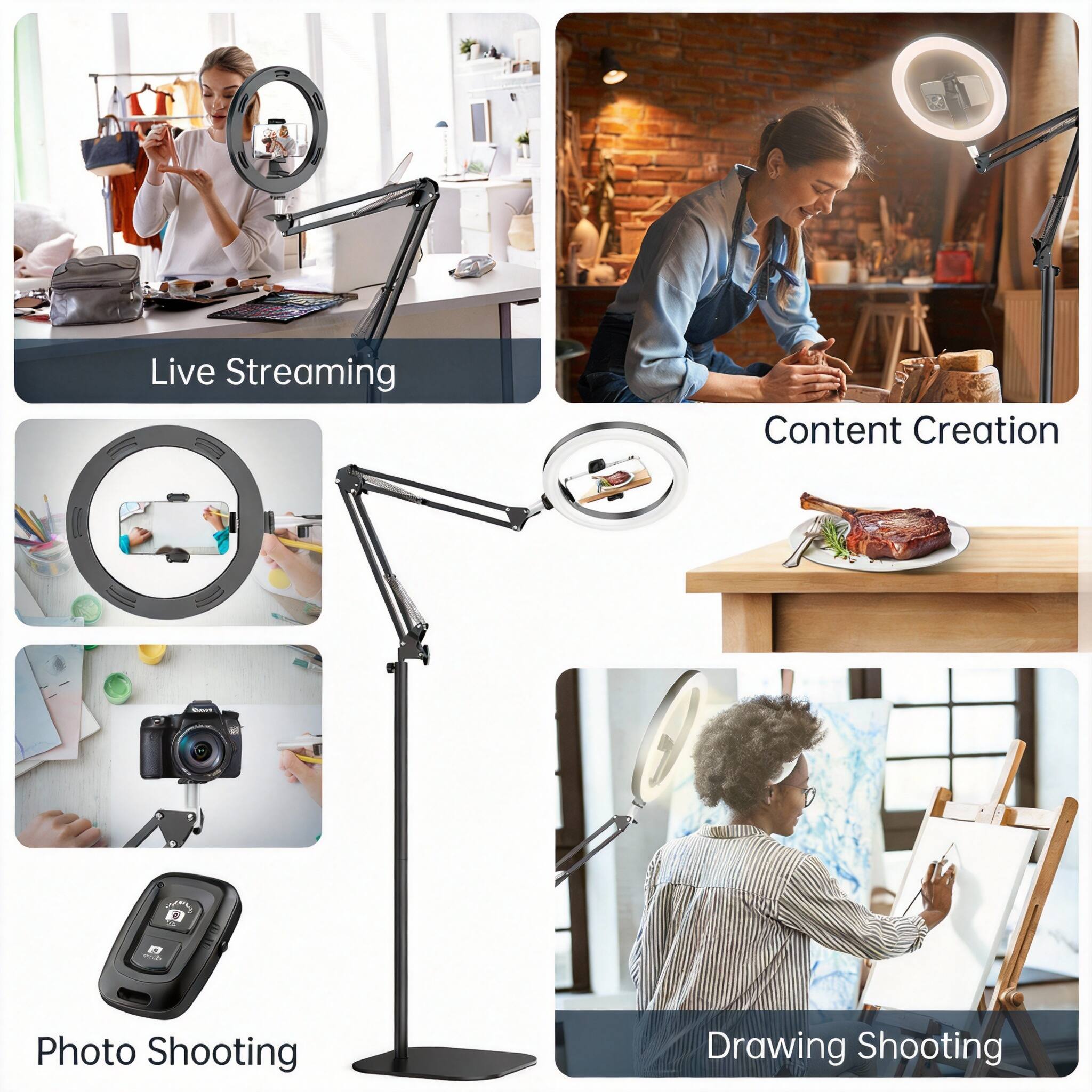 Live Streaming Content Creation

- Live Streaming
- Content Creation
- Photo Shooting
- Drawing Shooting