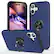 Front. Entronix - Entronix Case Compatible with iPhone 17 - 360º Circular Ring Gripstand - Navy Blue.