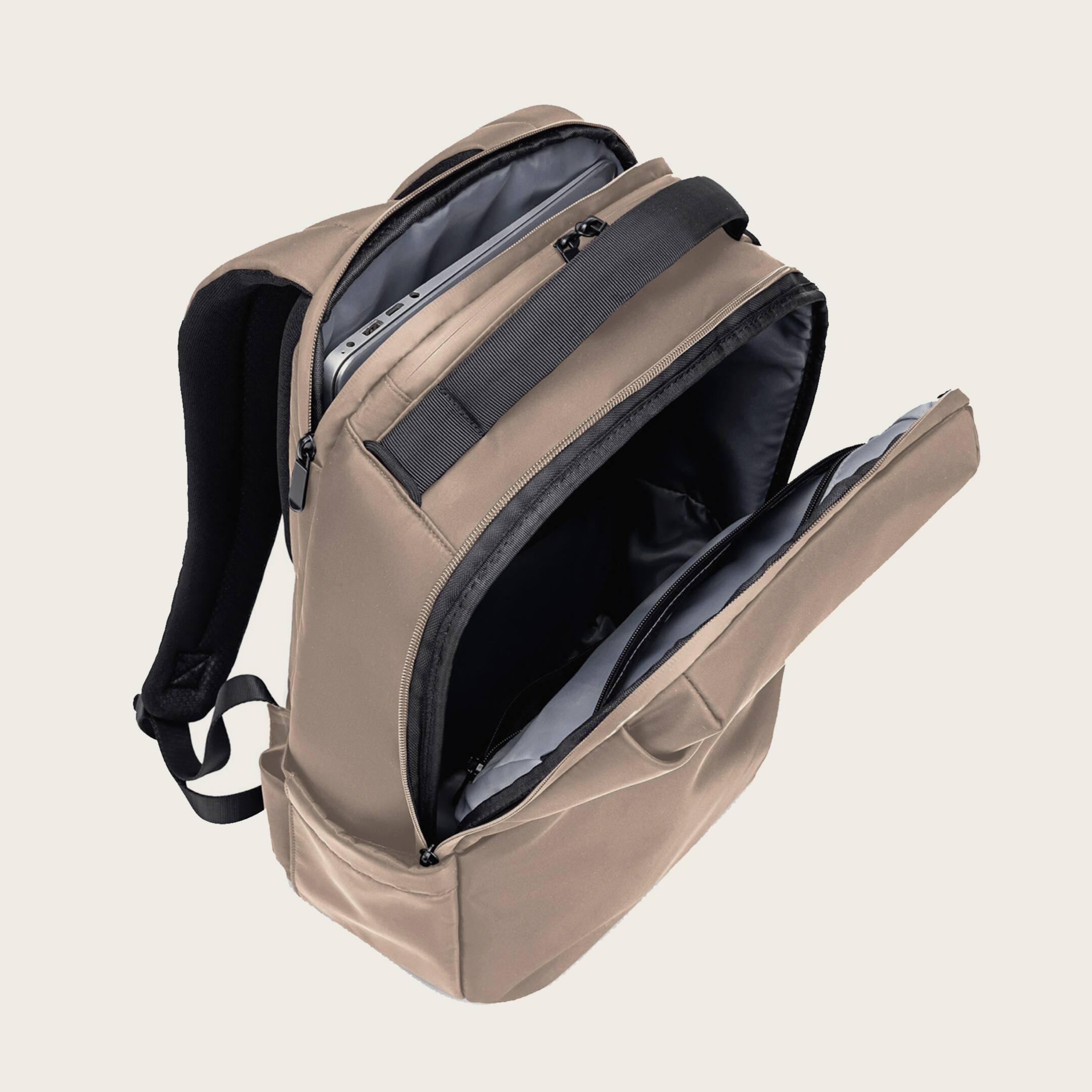 Alt View 8. Lux & Nyx - Lux & Nyx - Origami 16" Laptop Backpack - Champagne Taupe - Champagne Taupe.