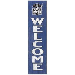 Jardine - Hampton Pirates 12'' x 48'' Welcome Outdoor Leaner - White