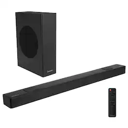 Westinghouse - 5.1.2 Soundbar w/ Wireless Sub, Dolby Atmos & Digital Plus, 200W, HDMI eARC, Bluetooth, Roku TV Ready - Black