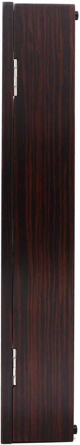 Left. Seiko - Seiko Modern Dark Wooden Wall Clock with Pendulum and Dual Chimes - Dark Brown.