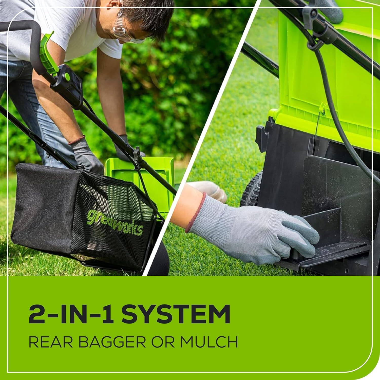 2-IN-1 SYSTEM  
REAR BAGGER OR MULCH