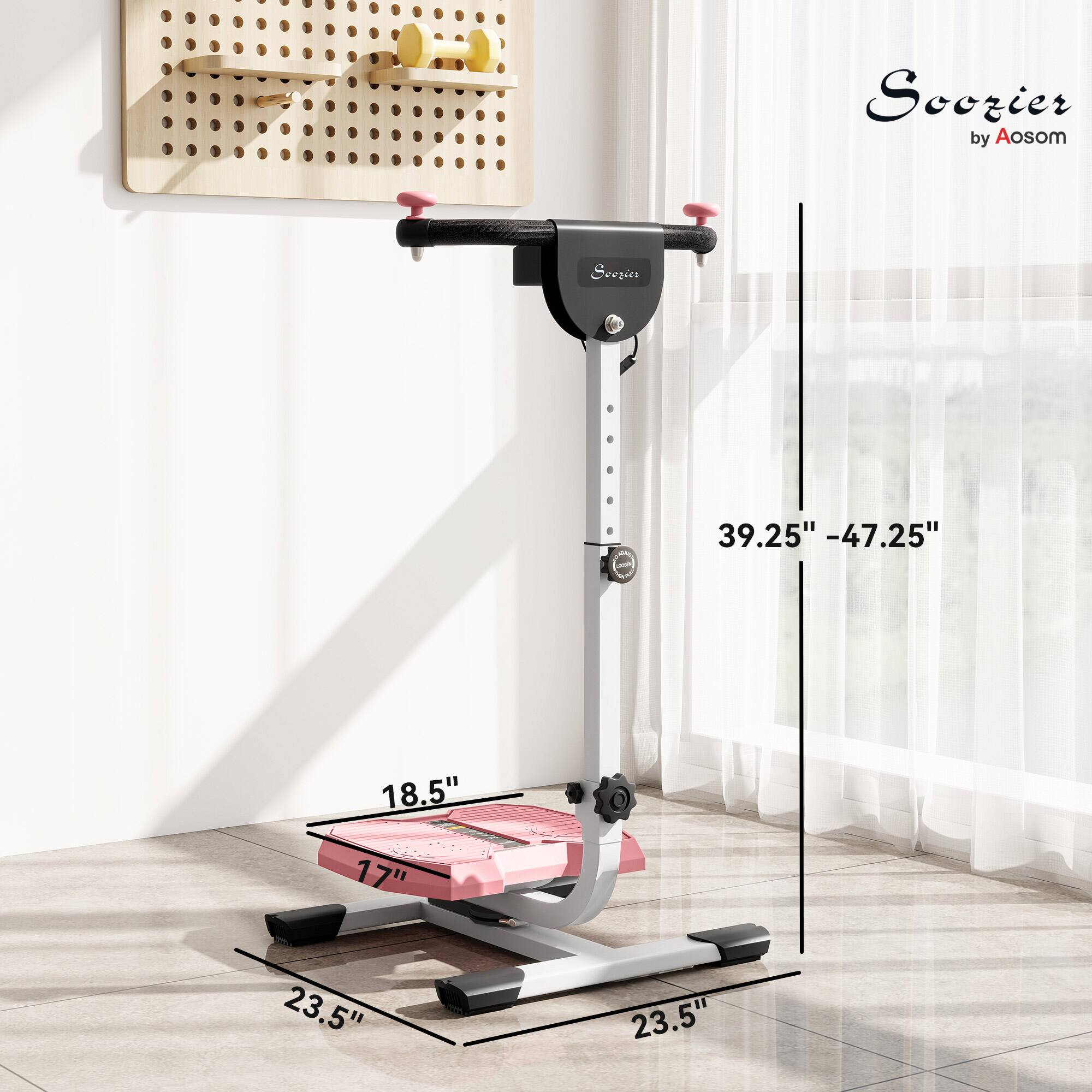 Soozier by Aosom

39.25" - 47.25"

18.5"

17"

23.5"