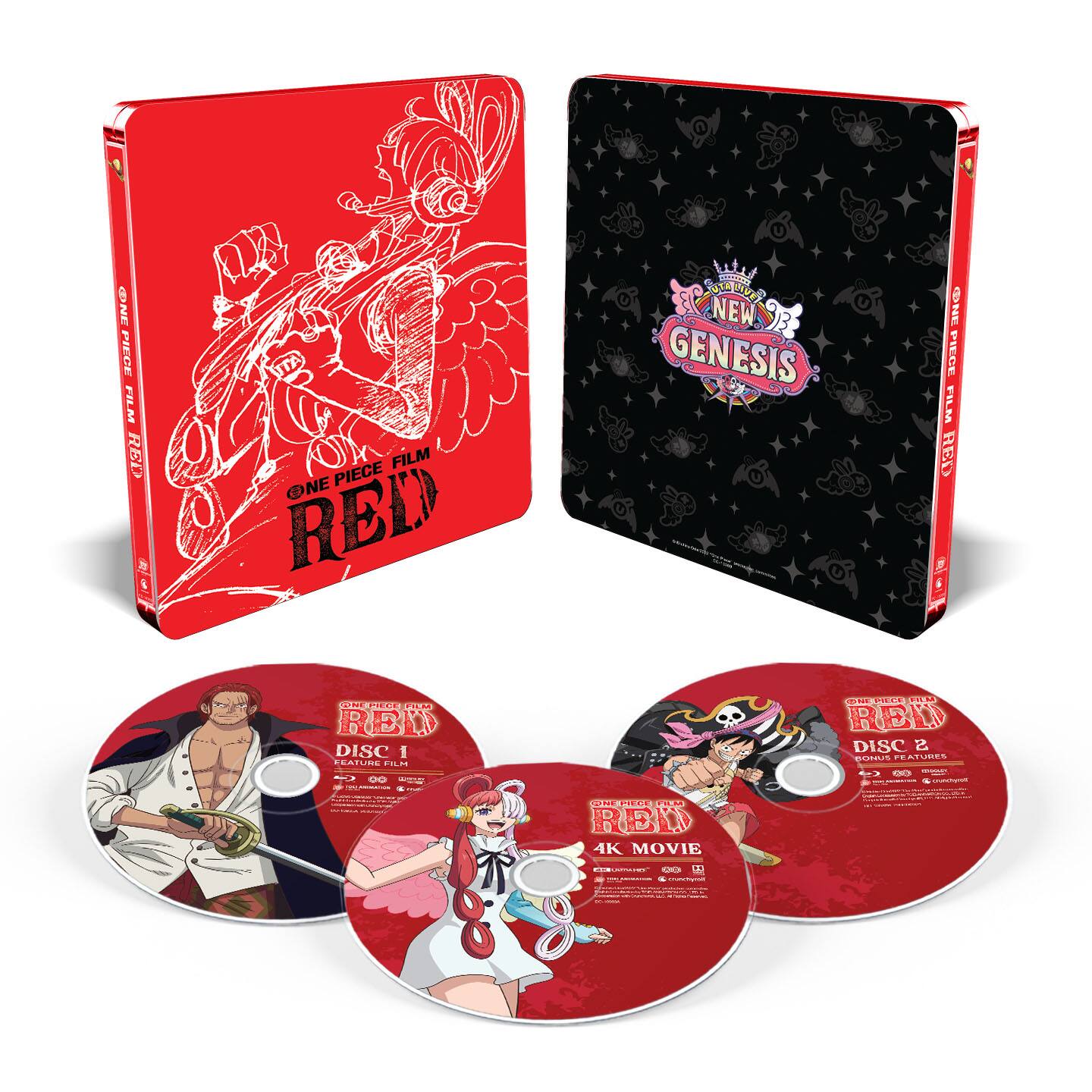 Alt View 1. One Piece Film Red (Steelbook)   - 4K Blu-Ray.