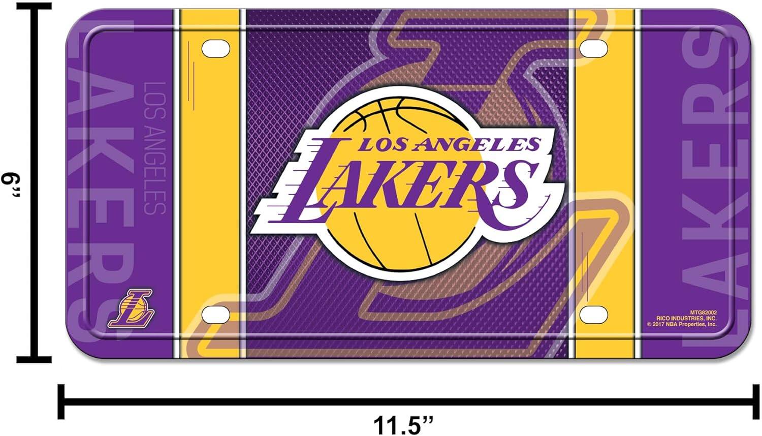 LOS ANGELES LAKERS  
6" x 11.5"  
RICO INDUSTRIES, INC.  
© 2017 NBA Properties, Inc.  
MTG82002