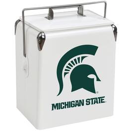 Indigo Falls - Michigan State Spartans 16-Can Retro Party Cooler - White
