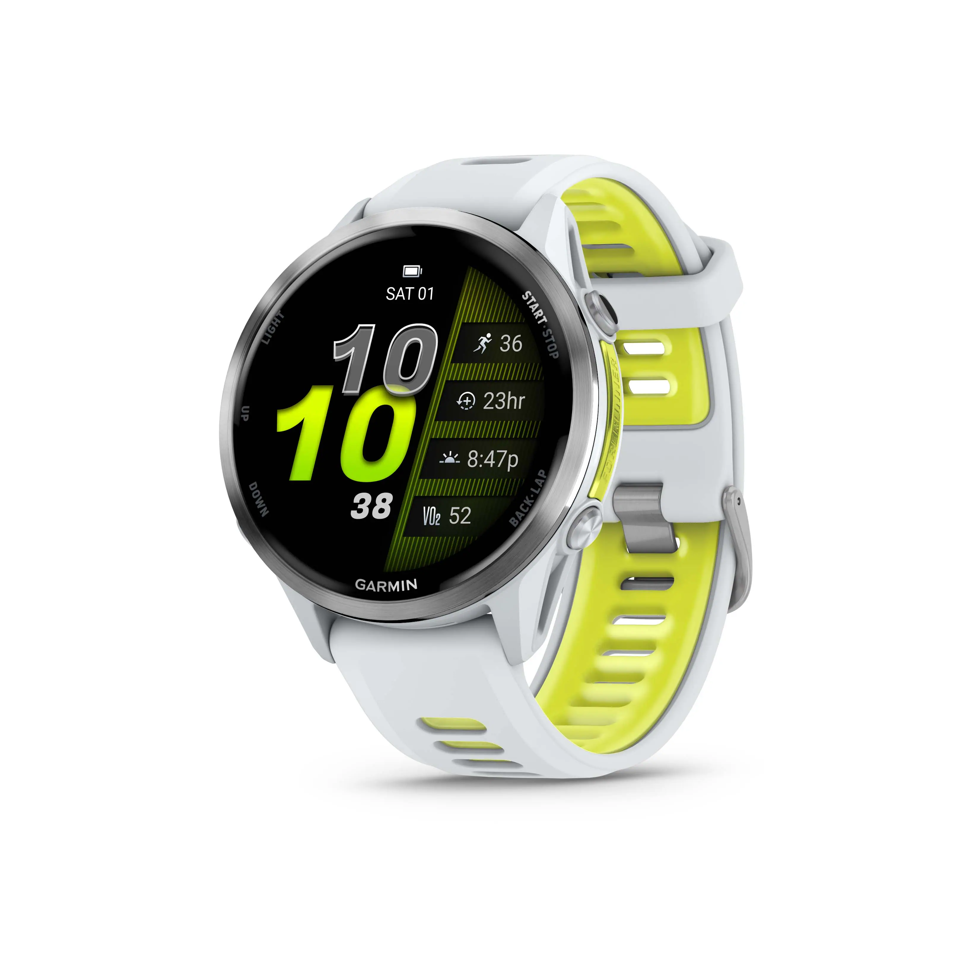 Garmin - Forerunner 970 GPS Smartwatch 47 mm Titanium - Titanium with Whitestone Case - (2025)