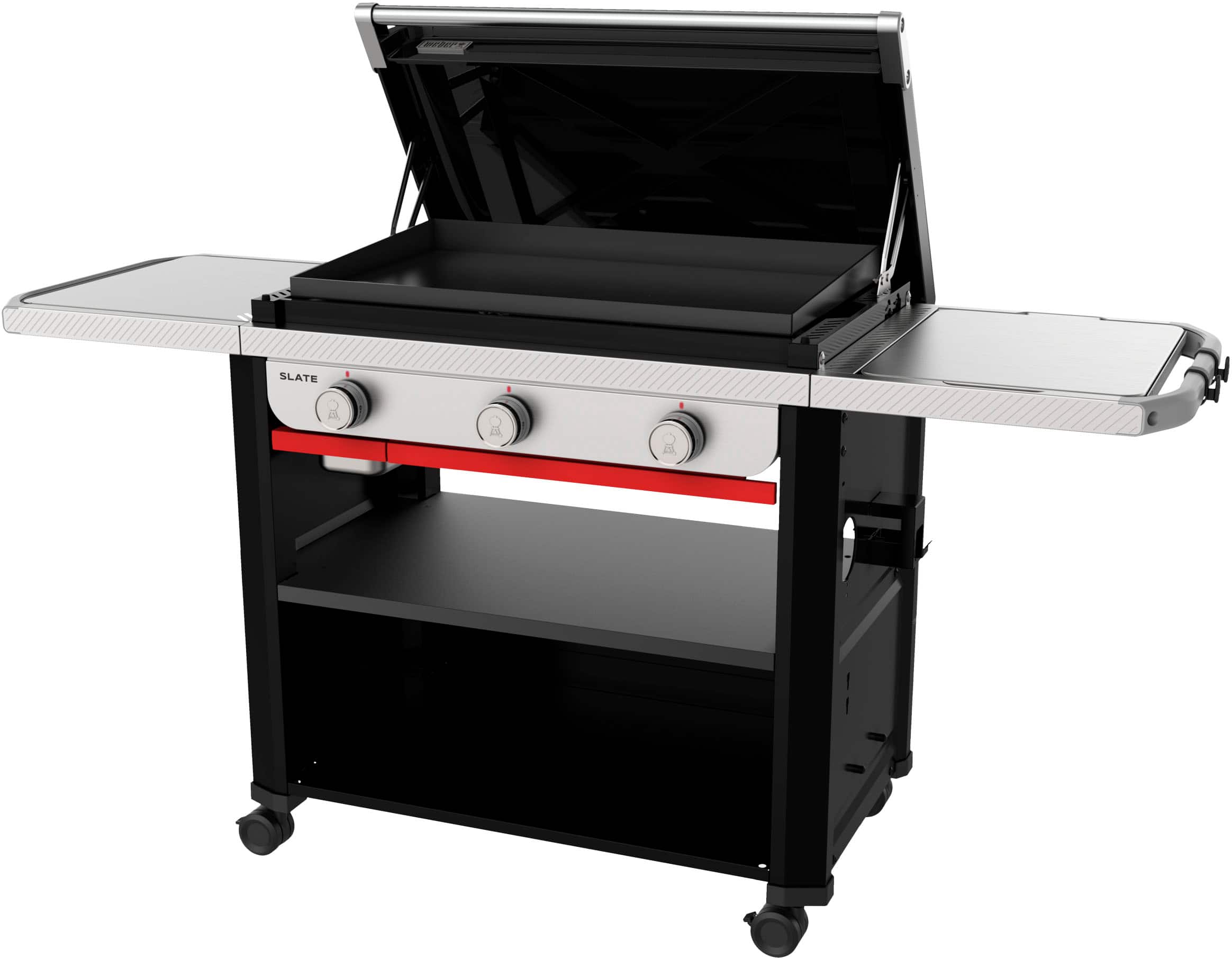 Alt View 13. Weber - Slate 30" Rust-Resistant Griddle - Black.