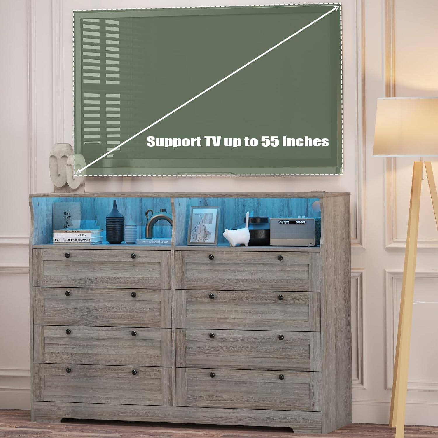 Support TV up to 55 inches