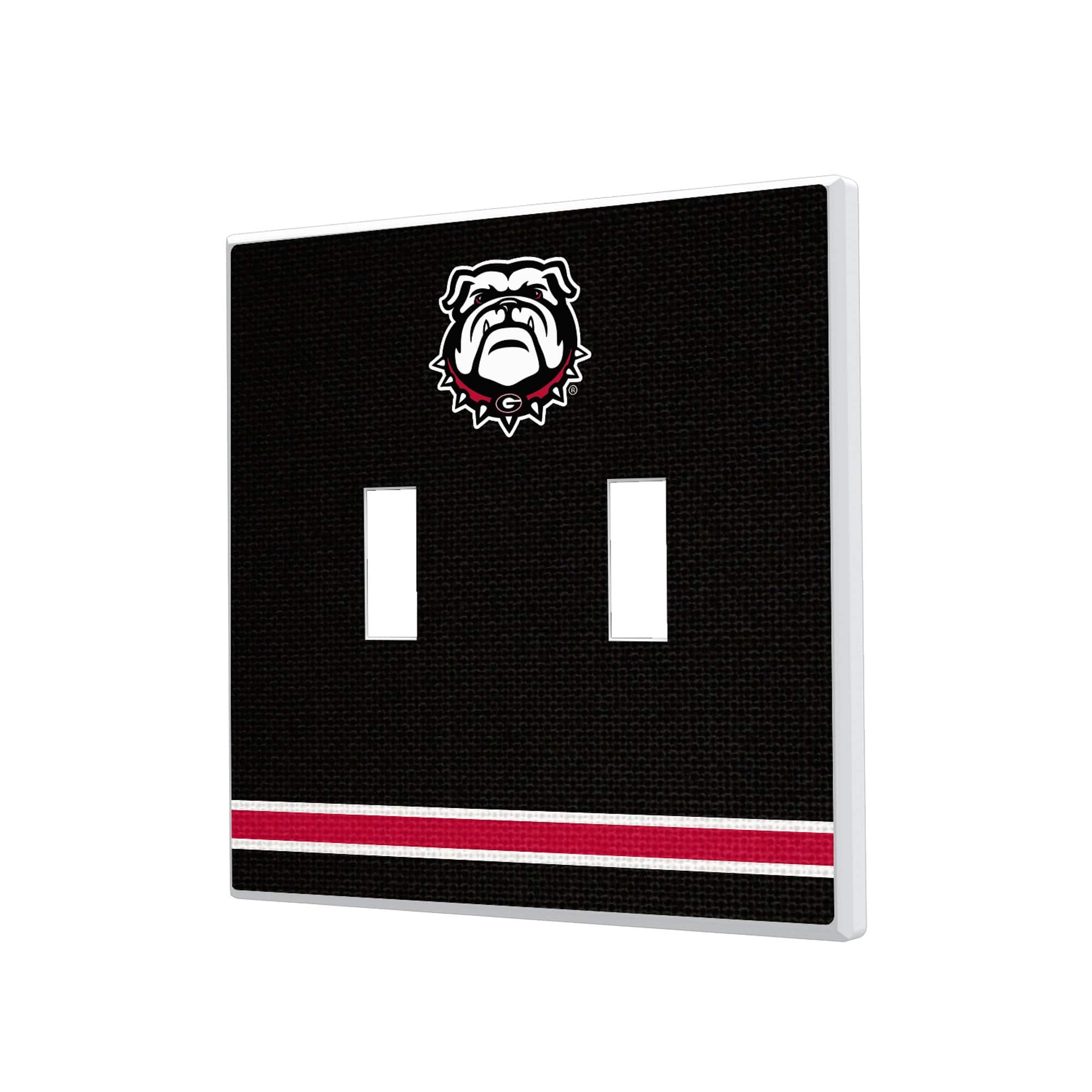 Keyscaper - Georgia Bulldogs Stripe Design Double Toggle Lightswitch Plate - Multicolor price history on PriceWatchPro