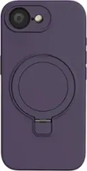 SaharaCase - Venture Series Silicone Kickstand Case for Apple iPhone 16e - Purple Orchid - Front_Zoom