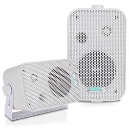 Pyle - PDWR30W 3.5" 300 Watt Max Indoor/Outdoor Waterproof Speakers ( Pair) - White