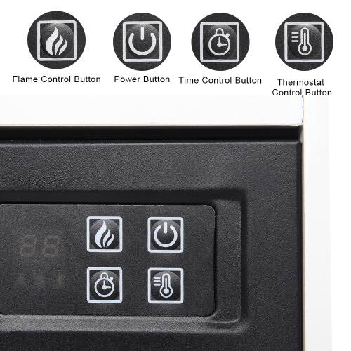 Flame Control Button  
Power Button  
Time Control Button  
Thermostat Control Button