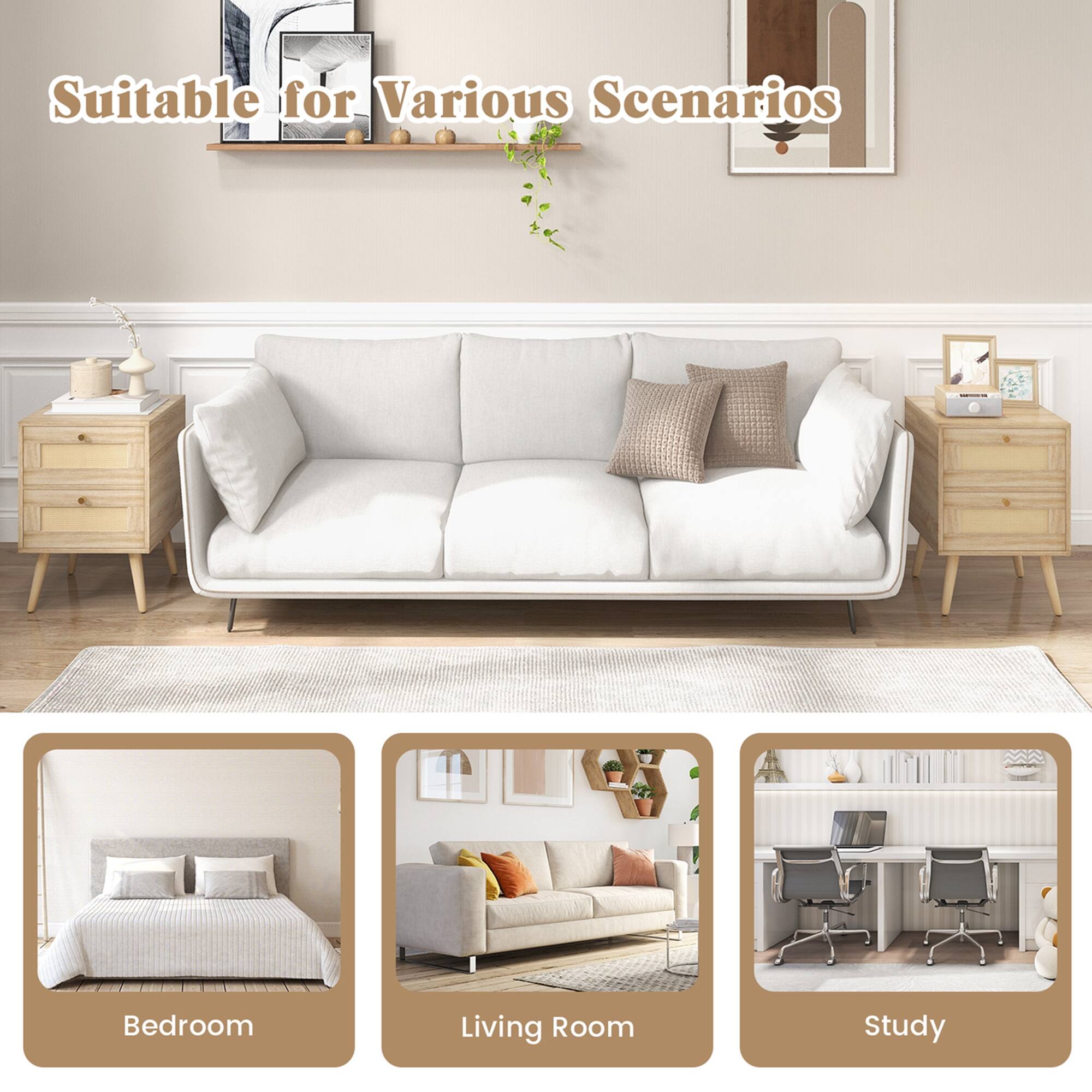 Suitable for Various Scenarios

- Bedroom
- Living Room
- Study
