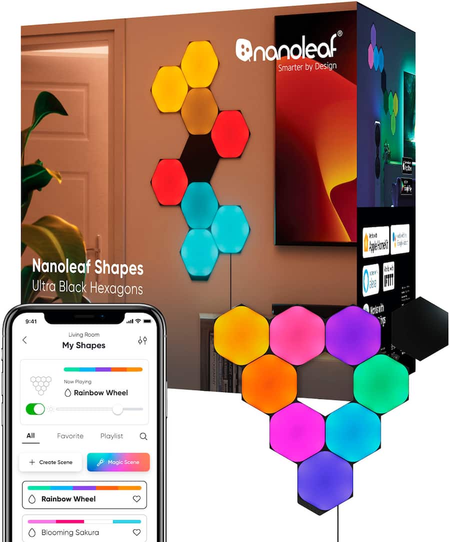 中古】Nanoleaf Shapes Hexagons スマートライト Amazon.co.jp 中古】Nanoleaf Shapes Hexagons スマートライト Amazon.co.jp
