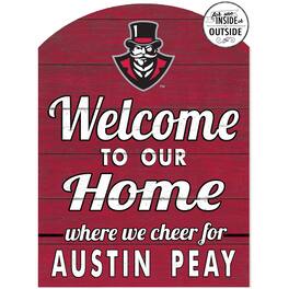 Jardine - Austin Peay State Governors 16'' x 22'' Indoor/Outdoor Marquee Sign - Red