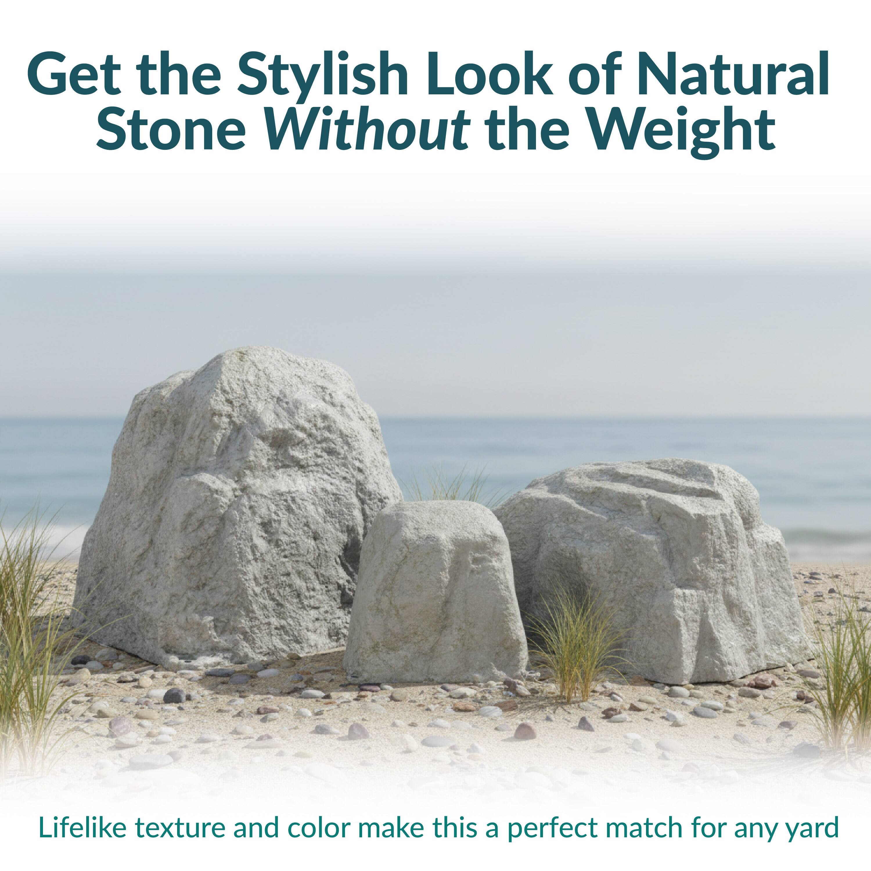 Get the Stylish Look of Natural Stone Without the Weight

Lifelike texture and color make this a perfect match for any yard