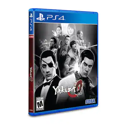 J B PS4 PS4 LR-PXXCX TERT- E ad Yakuza 0 EERO MATURE 17+ SEGA M ESRB - M (Mature 17+)